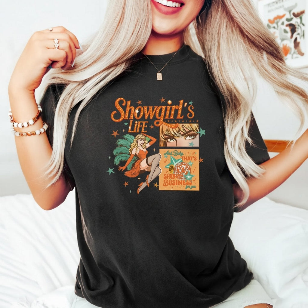 Showgirl Life Era T-Shirt – Vintage Aesthetic Graphic Tee product image 2
