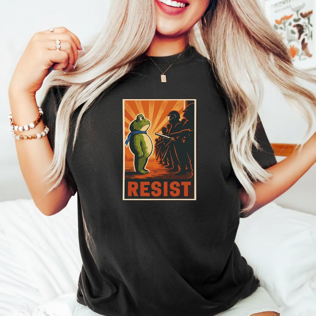 Portland Frog Shirt – Funny Rebel Graphic Tee – No Kings in product image 6