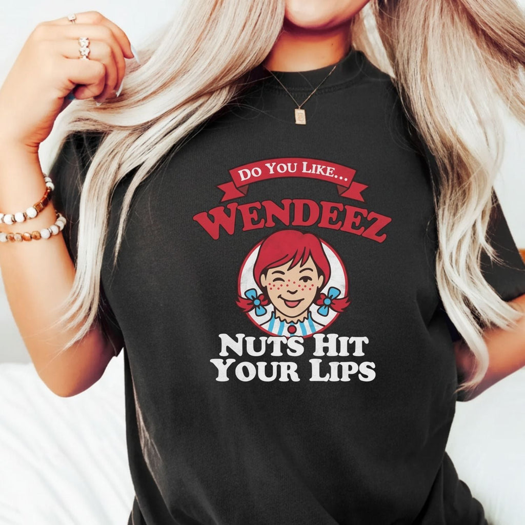 Wendeez Nuts Hit Your Lips Funny Retro Meme Shirt – Cheeky product image 9