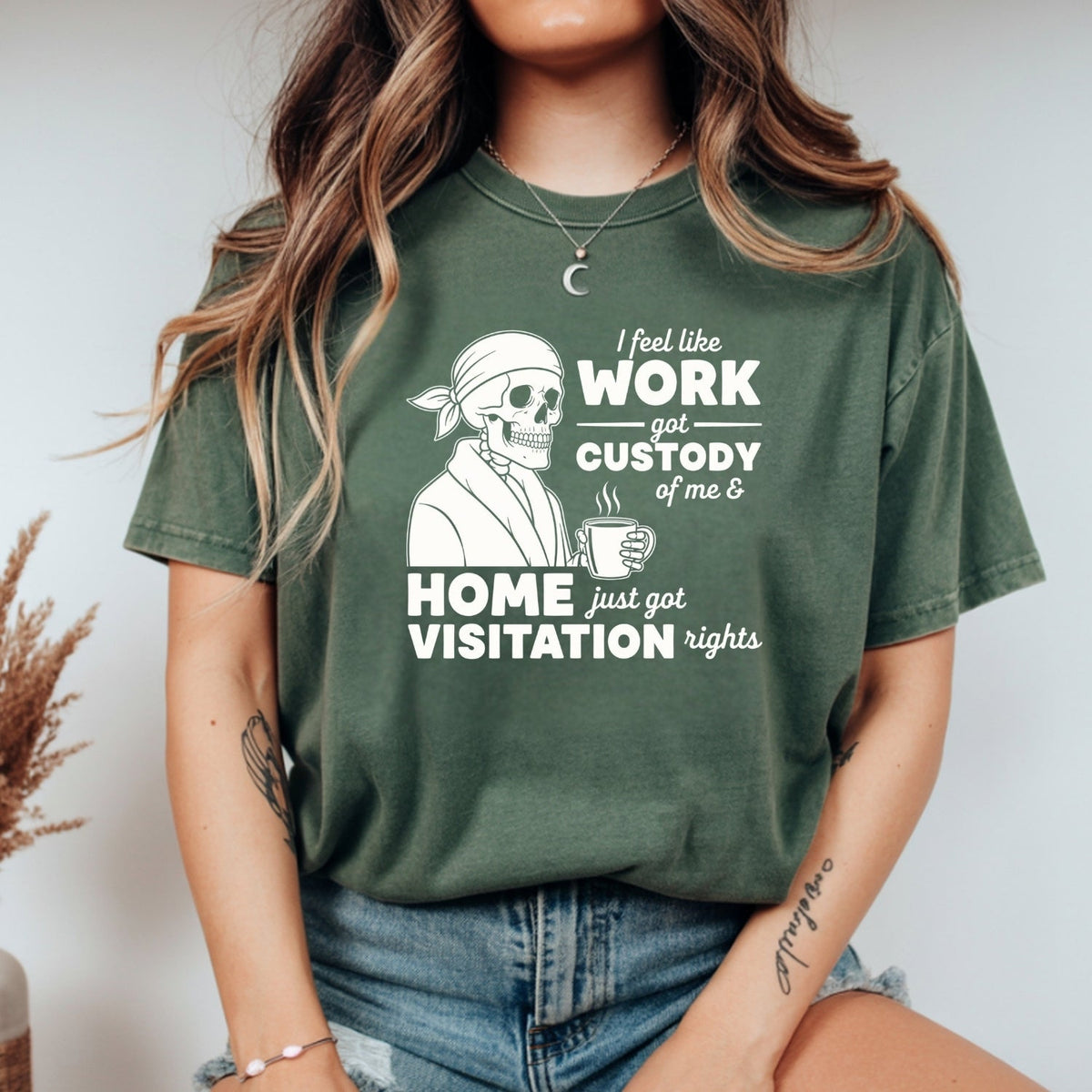 I Feel Like Work Got Custody of Me Shirt – Funny Office product image 9