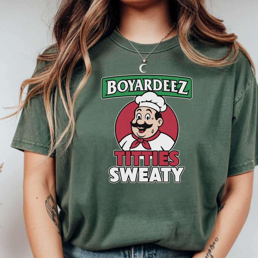 Retro Boyardeez Titties Sweaty Meme Tee - Funny Graphic product image 9