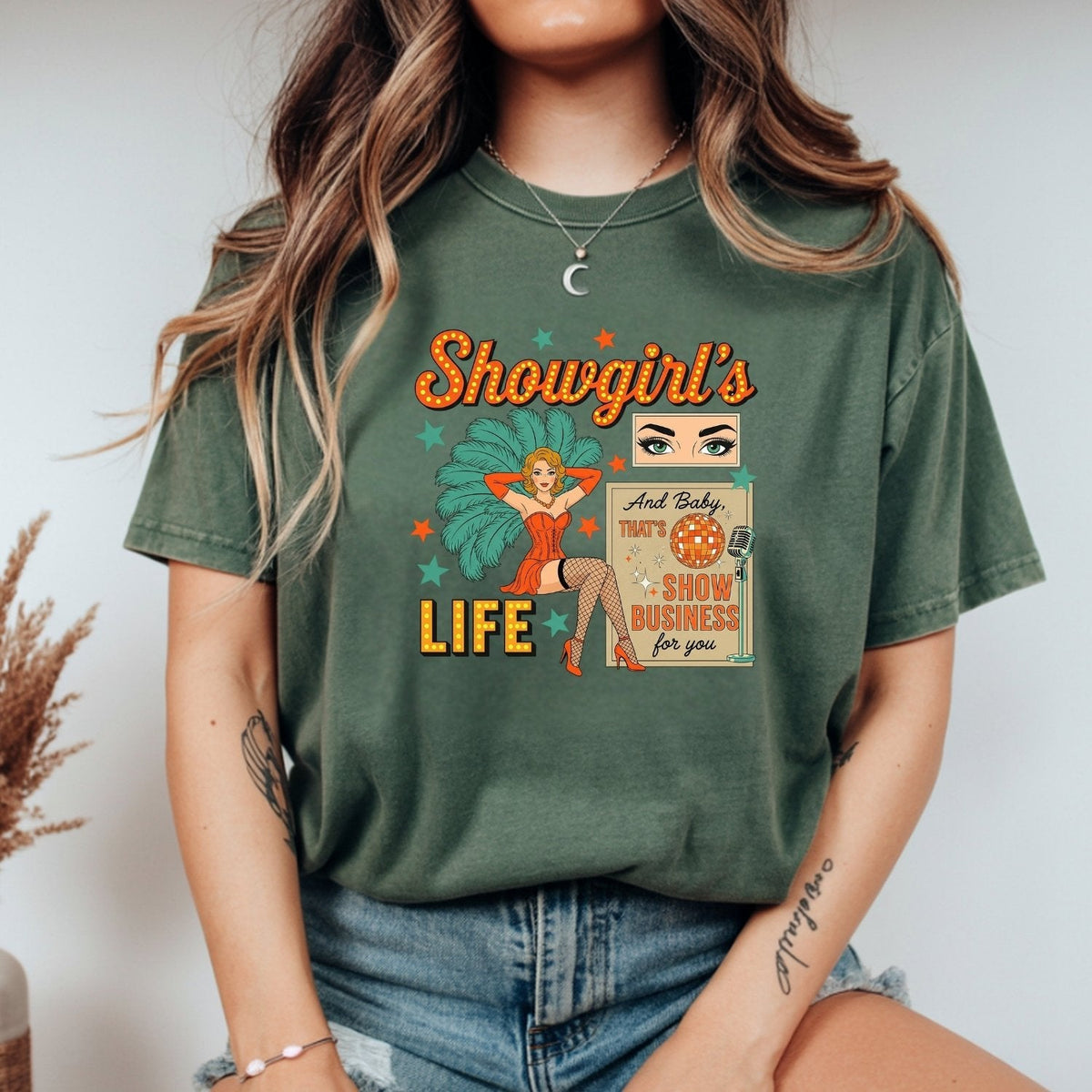 Showgirl Life Era T-Shirt – Retro Era-Inspired Graphic Tee product image 3