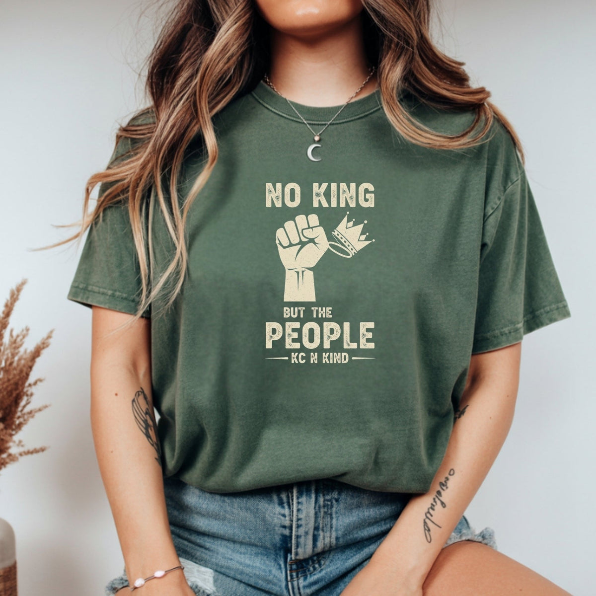 No King But The People Unisex Protest T-Shirt – Freedom and product image 8