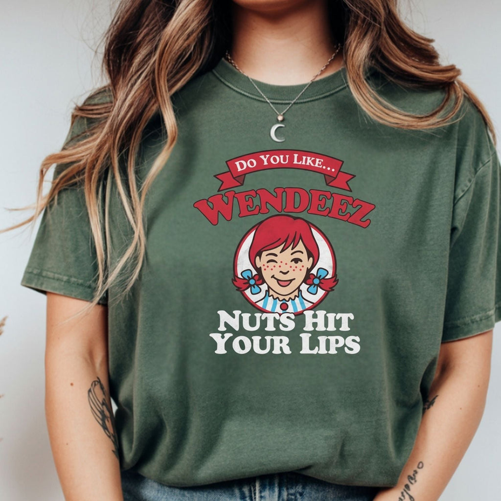Wendeez Nuts Hit Your Lips Funny Retro Meme Shirt – Cheeky product image 10