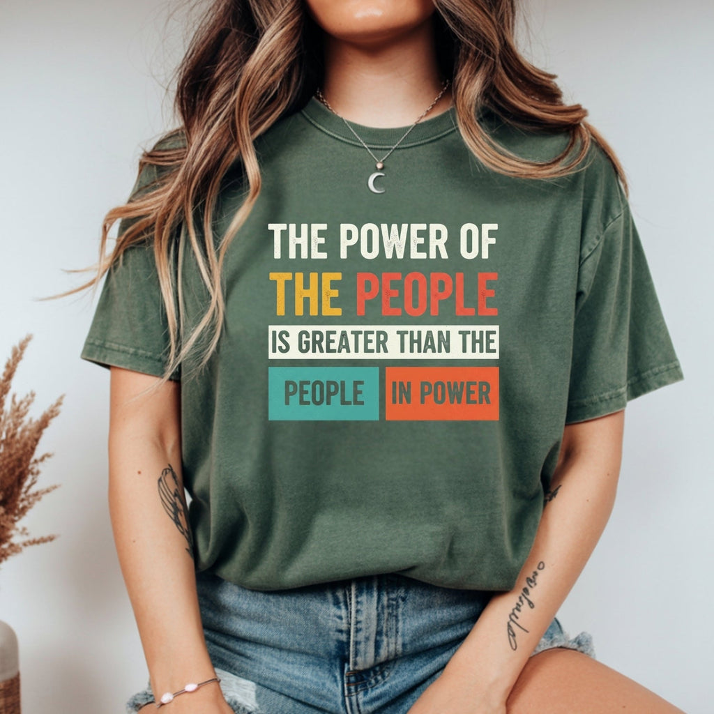 The Power of People T-Shirt – Retro Comfort Graphic Tee – product image 10