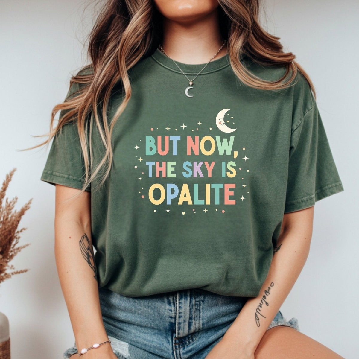 Opalite Showgirl Graphic Tee – Poetic Romantic Pastel Shirt product image 9