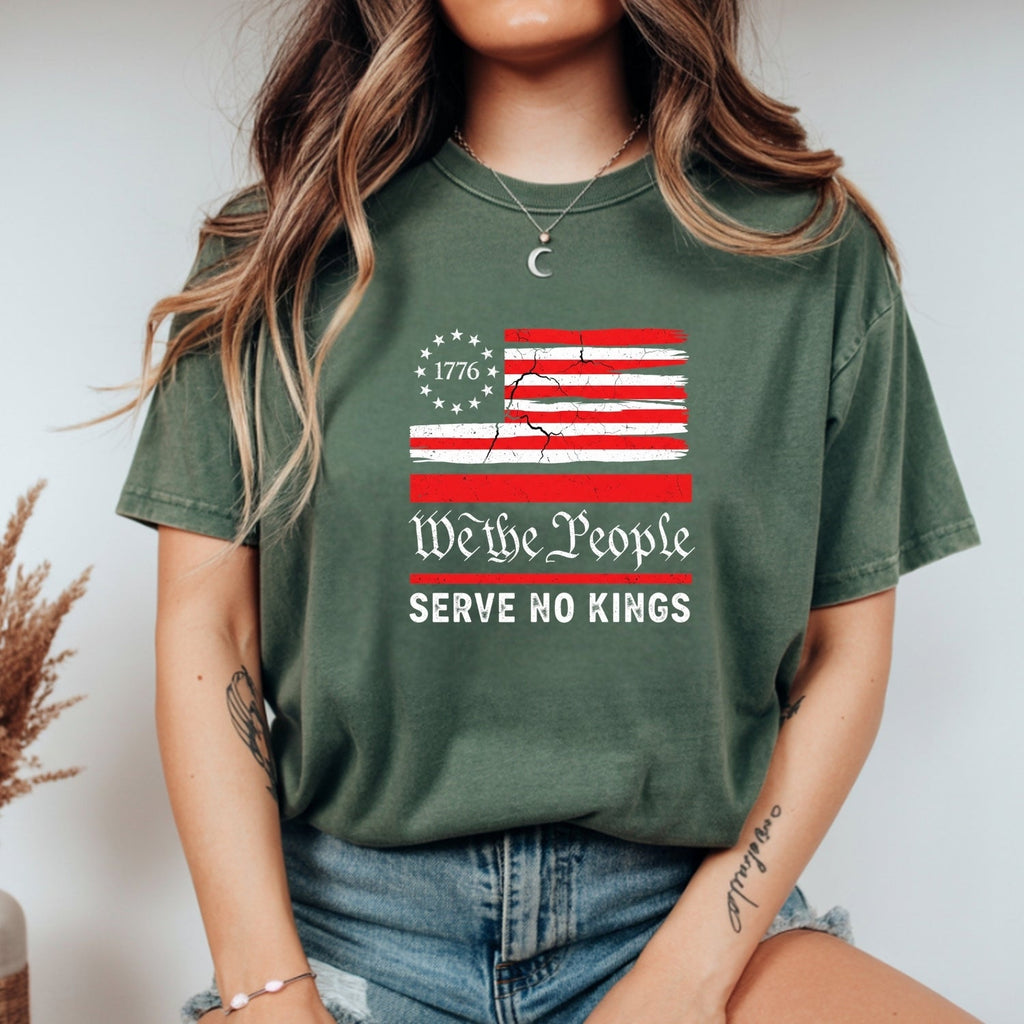 We The People Serve No Kings T-Shirt – Patriotic Freedom product image 9