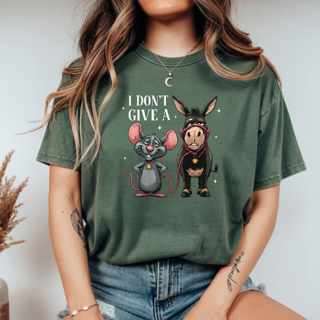 I Don’t Give a Rat’s Tail Shirt – Funny Sarcastic Donkey product image 10