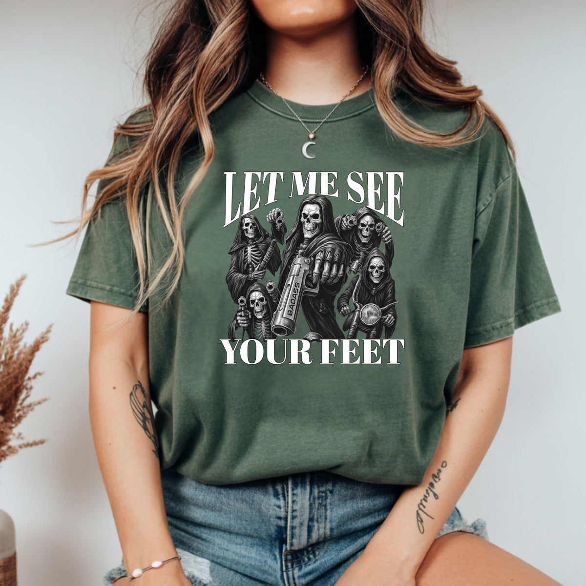 Let Me See Your Feet T-Shirt – Funny Awkward Meme Tee – product image 6
