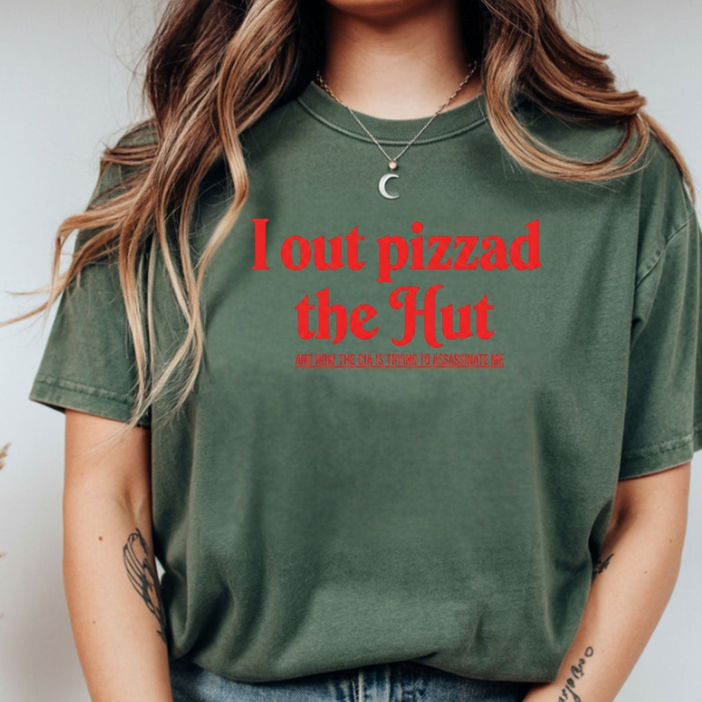 I Out Pizza the Hut CIA Meme Tee - Funny Internet Graphic product image 9