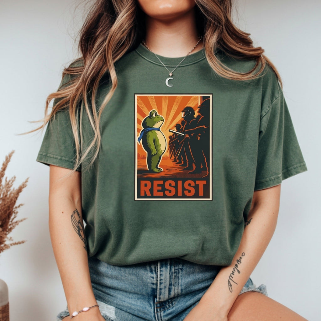 Portland Frog Shirt – Funny Rebel Graphic Tee – No Kings in product image 7