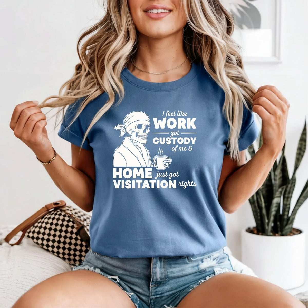 I Feel Like Work Got Custody of Me Shirt – Funny Office product image 10