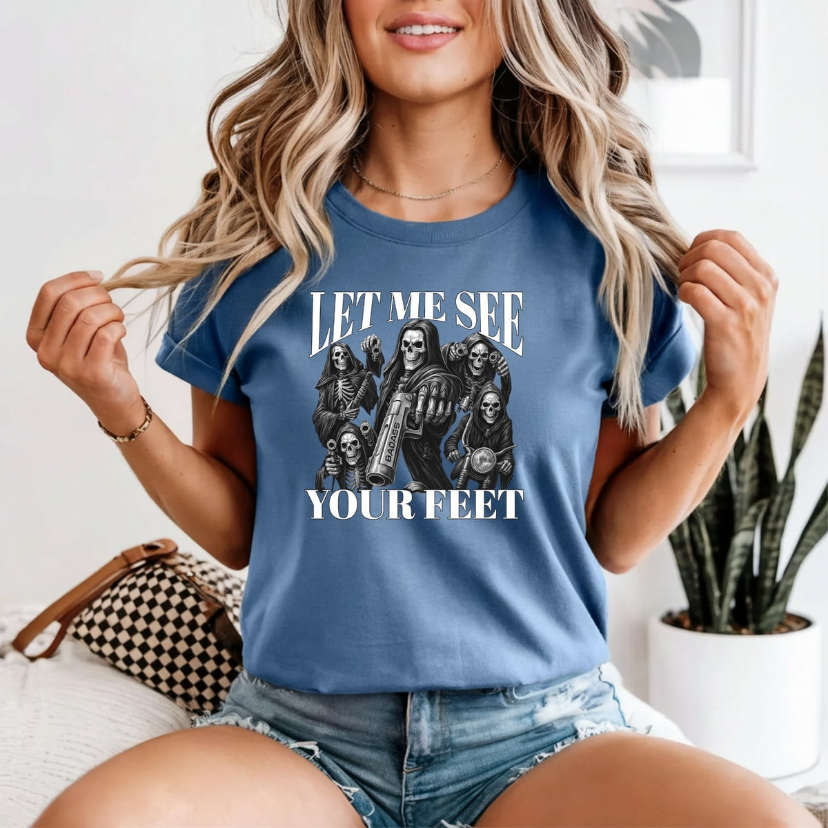 Let Me See Your Feet T-Shirt – Funny Awkward Meme Tee – product image 7