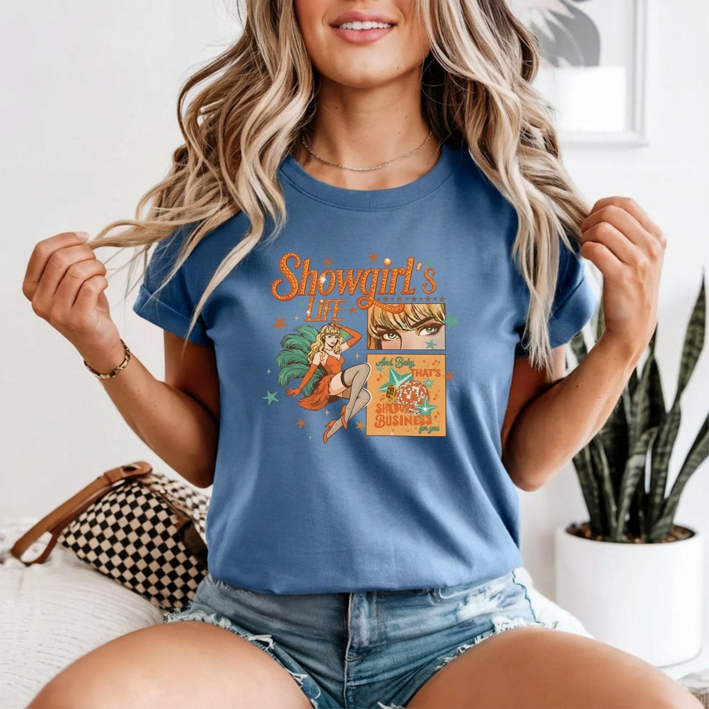 Showgirl Life Era T-Shirt – Vintage Aesthetic Graphic Tee product image 4