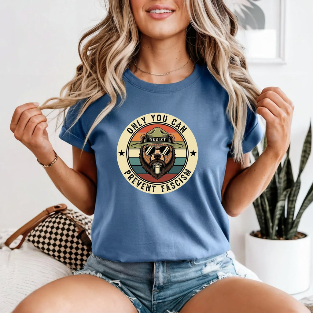 Retro Forest Ranger Bear T-Shirt – Funny Environmental product image 9