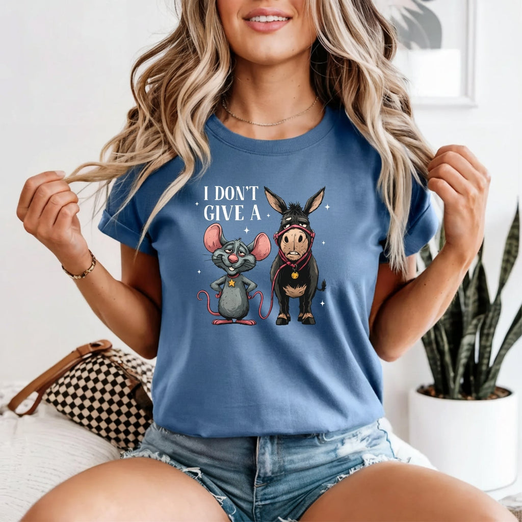 I Don’t Give a Rat’s Tail Shirt – Funny Sarcastic Donkey product image 11