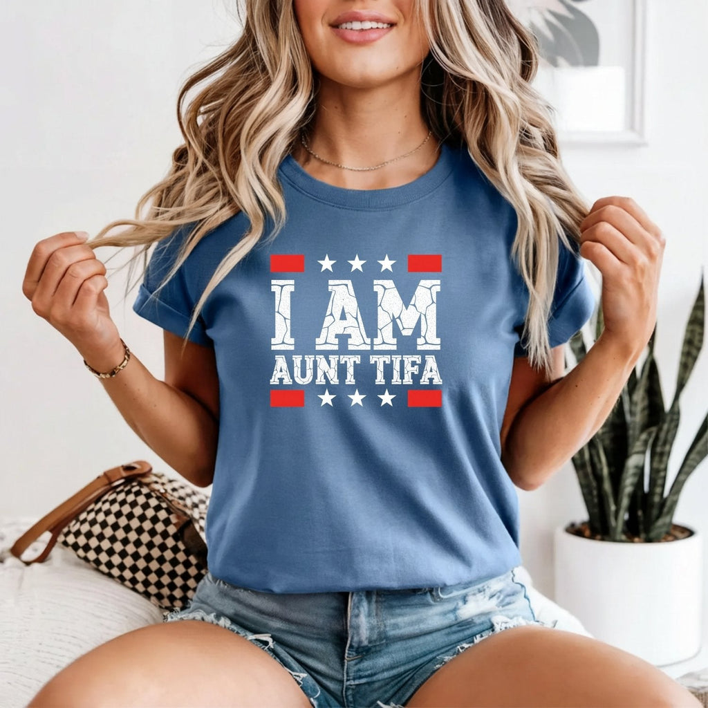 I Am Aunt Tifa Shirt – Funny Meme Graphic Tee for Aunts product image 3