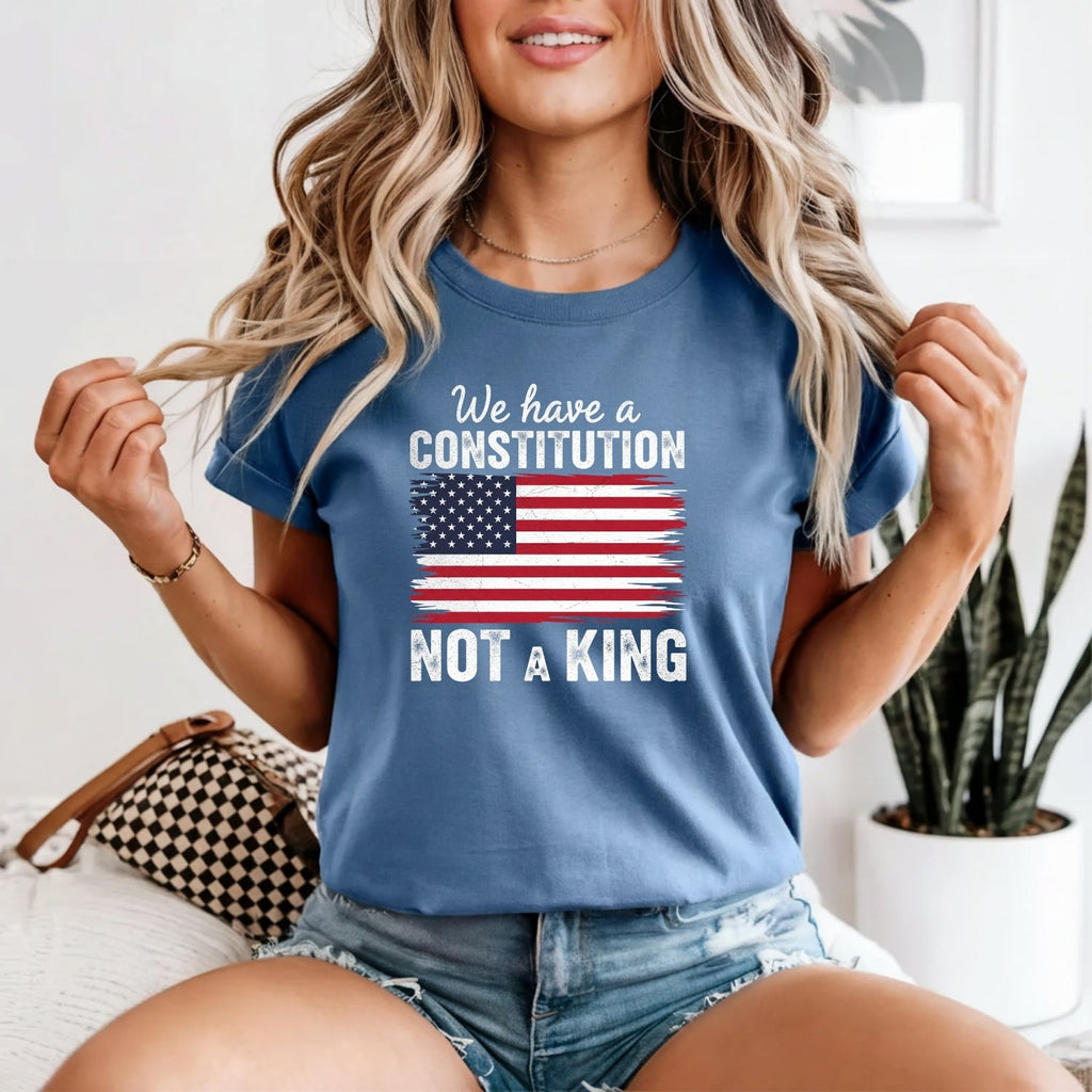 We Have a Constitution No Kings Shirt – Patriotic Freedom product image 9