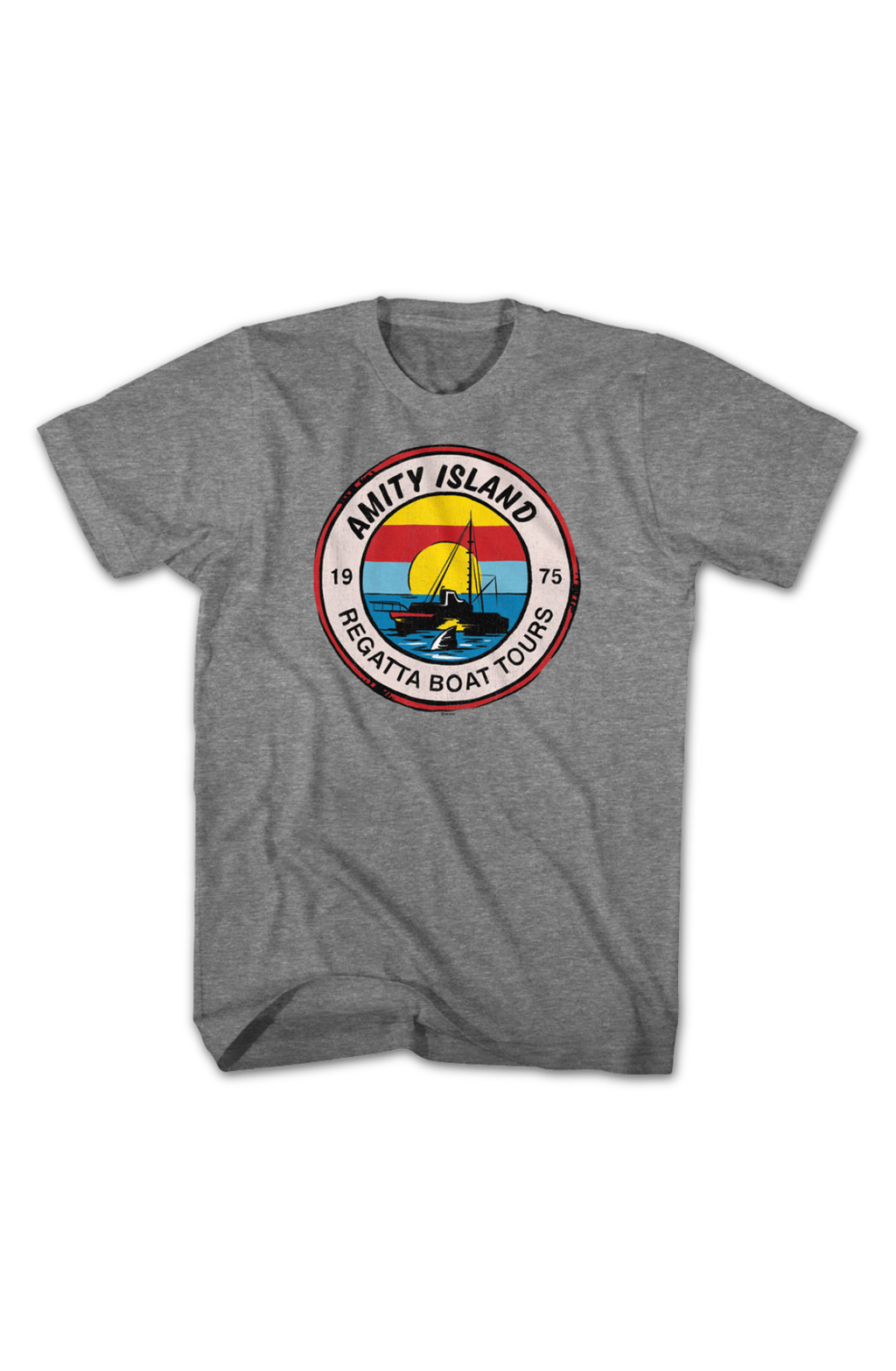 1975 Amity Island Regatta Boat Tours Jaws T-Shirt product image 2