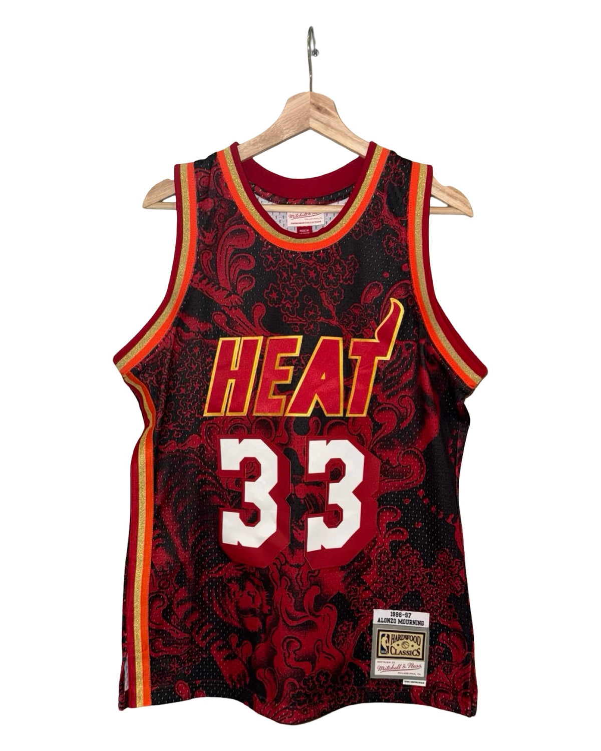 Alonzo Mourning Miami Heat #33 Mitchell & Ness Big Face product image 1