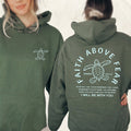 Sea Turtle Faith Above Fear Graphic Hoodie - Christian product image 1