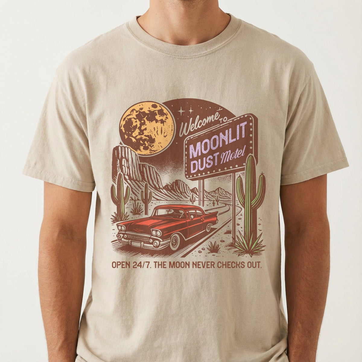 Retro Summer Desert Graphic T-Shirt - Vintage 90s Western product image 1