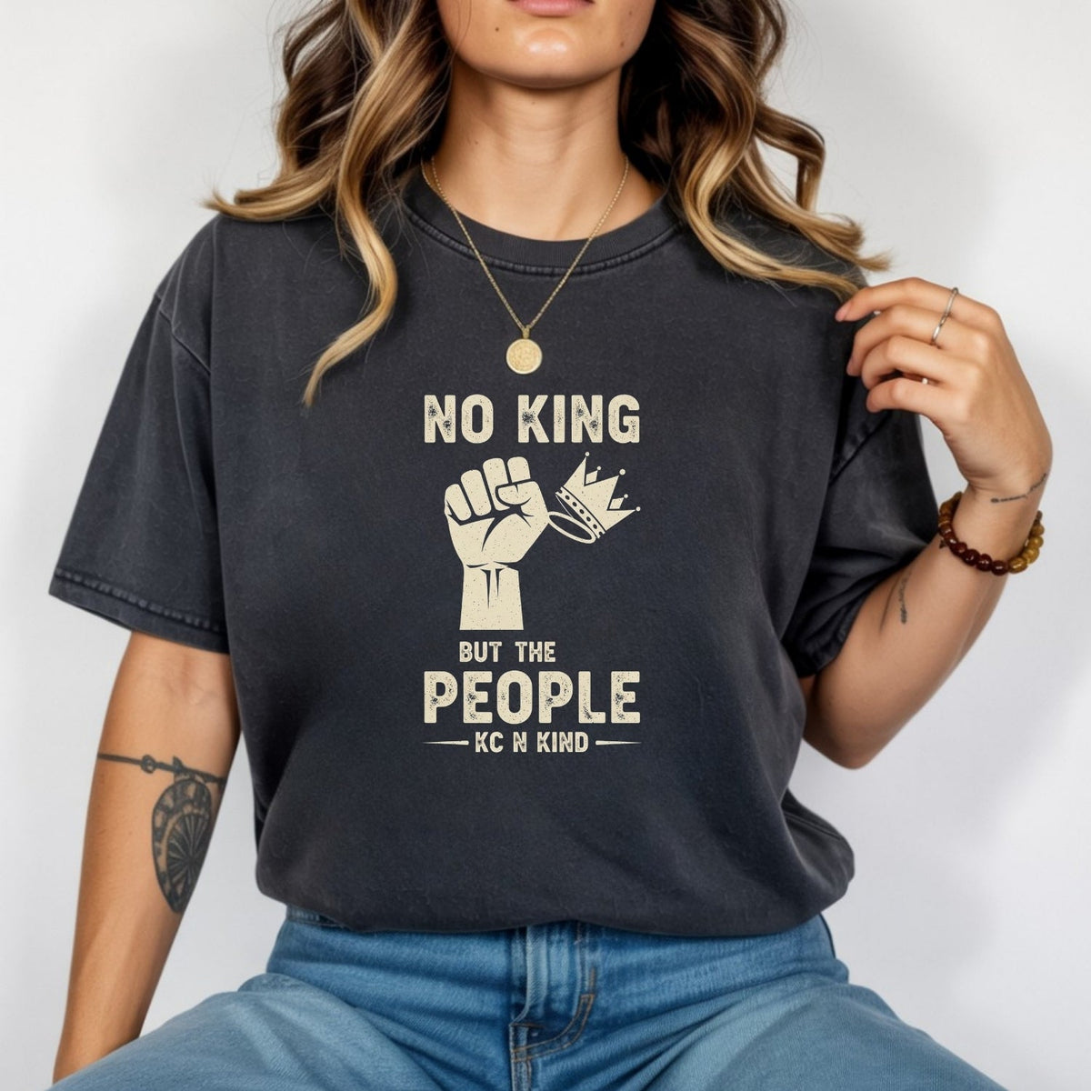 No Kings No Tyrants T-Shirt – Pro-Freedom Democracy Tee – product image 10