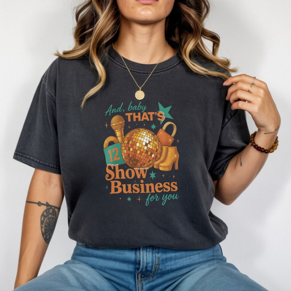 Showgirl Life T-Shirt – Vintage Show Business Graphic Tee product image 6