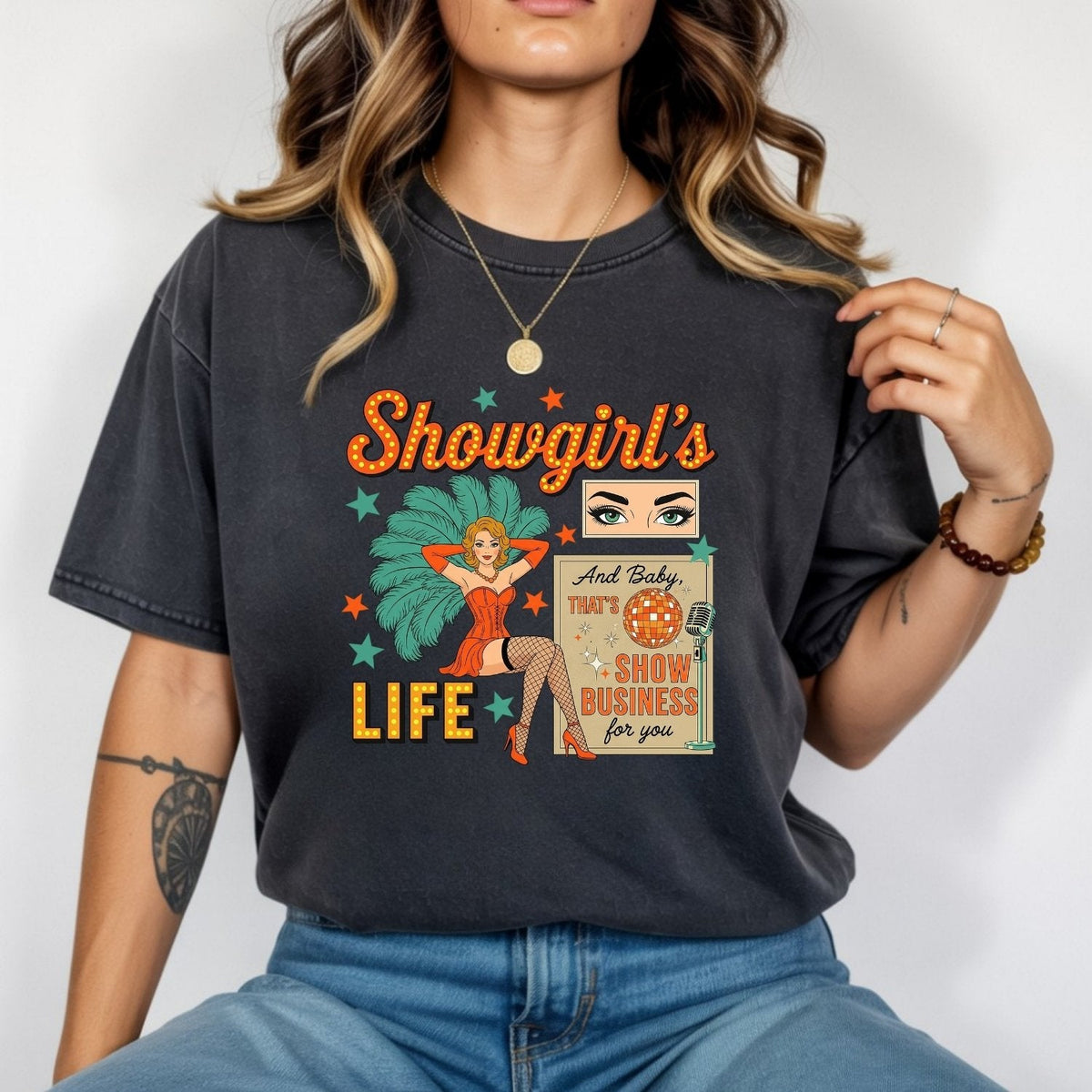 Showgirl Life Era T-Shirt – Retro Era-Inspired Graphic Tee product image 5