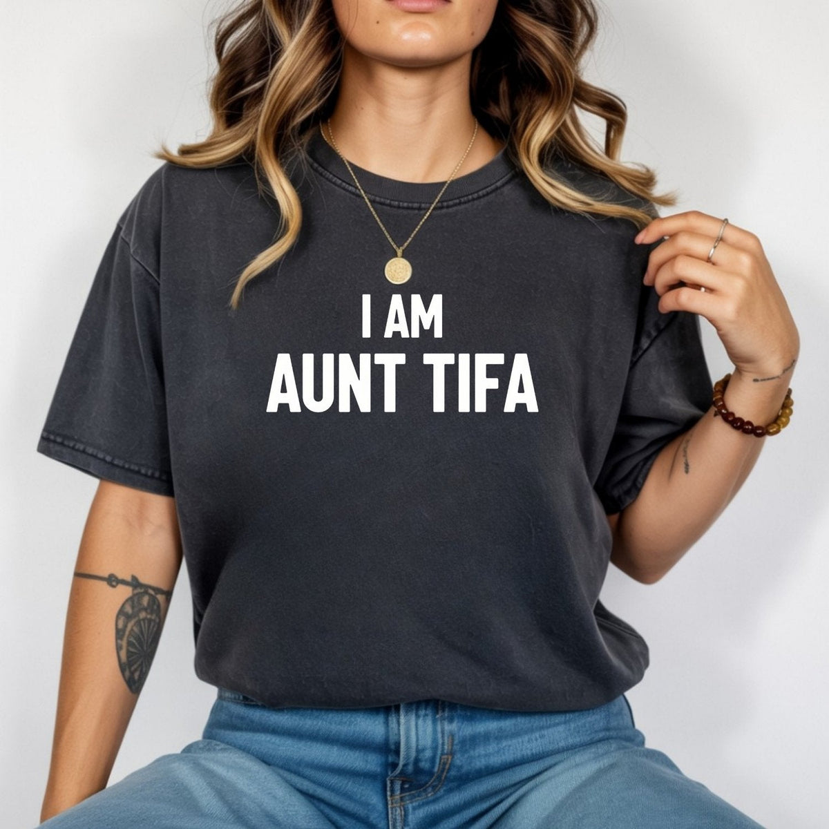 Funny Aunt Tifa Shirt – Humorous Meme Graphic Tee for Aunts product image 4