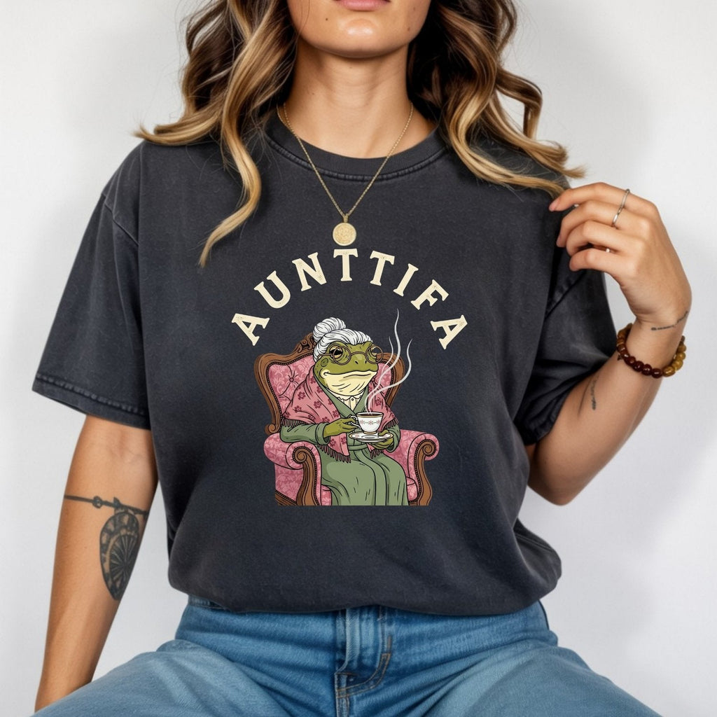 Funny Frog Meme Shirt – Aunt Tifa Inspired Graphic Tee product image 5