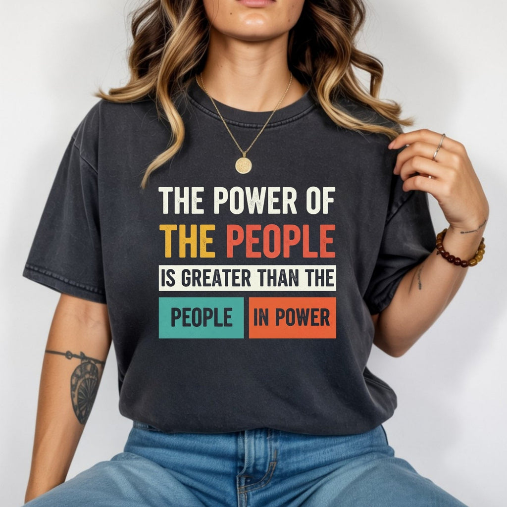 The Power of People T-Shirt – Retro Comfort Graphic Tee – product image 12