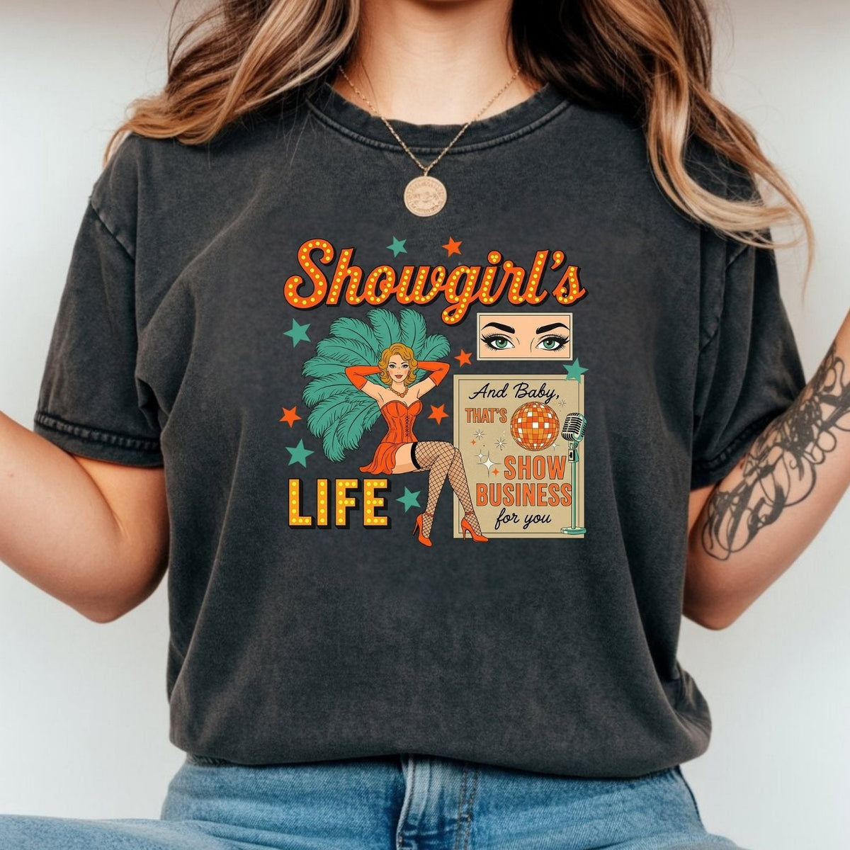 Showgirl Life Era T-Shirt – Retro Era-Inspired Graphic Tee product image 6
