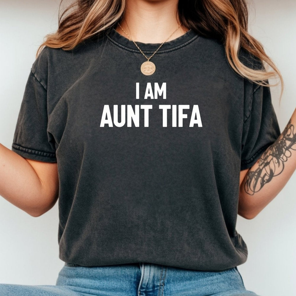 Funny Aunt Tifa Shirt – Humorous Meme Graphic Tee for Aunts product image 5