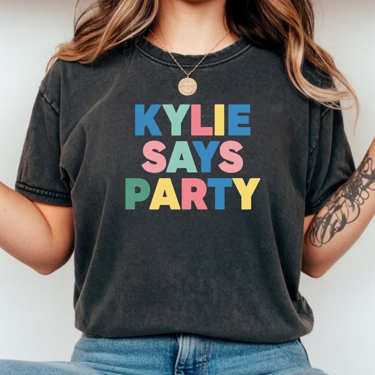 Kylie Says Party Shirt – Retro Disco Pop-Inspired Graphic product image 10