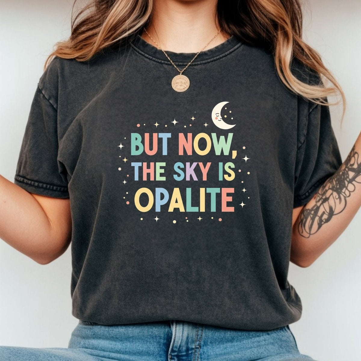 Opalite Showgirl Graphic Tee – Poetic Romantic Pastel Shirt product image 12