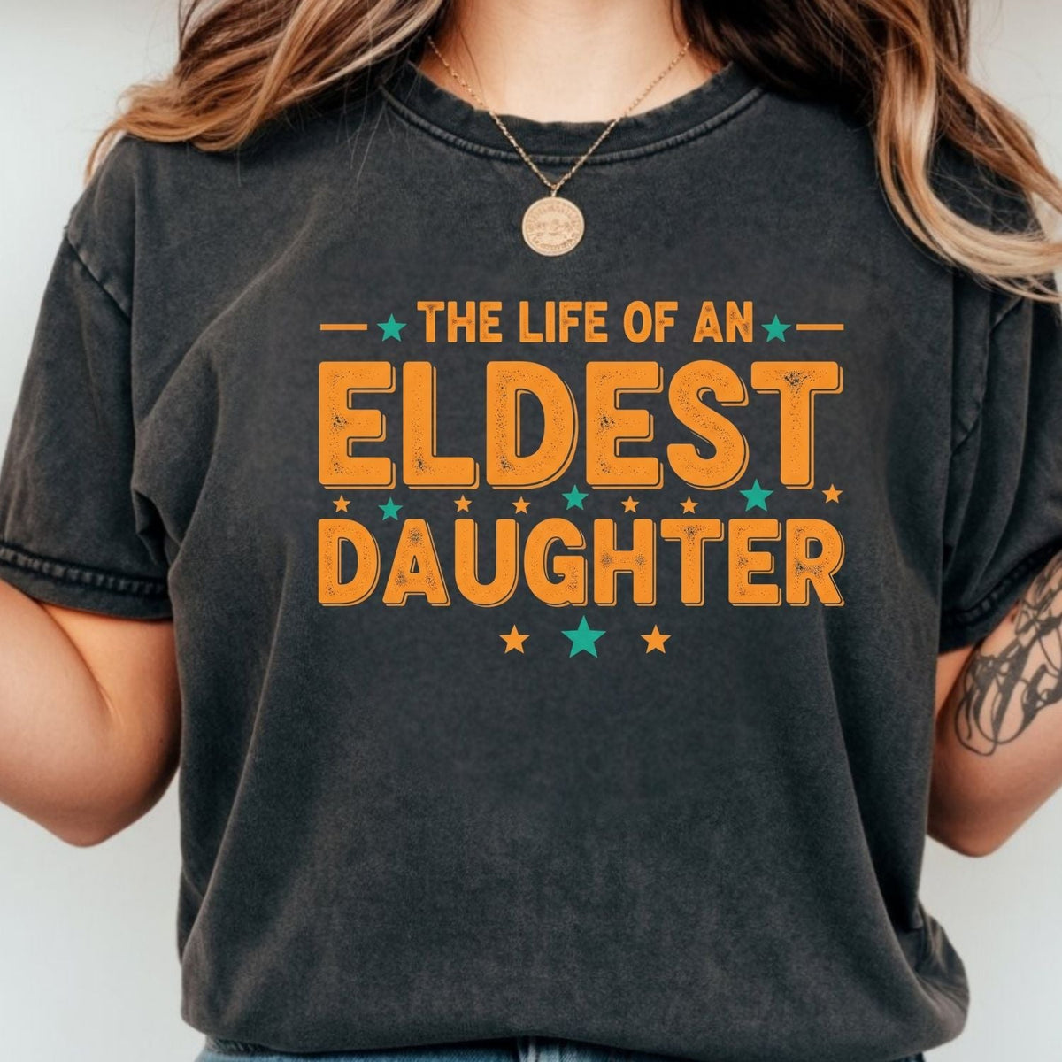 The Life of an Eldest Daughter Shirt - Orange Sister Tee product image 5