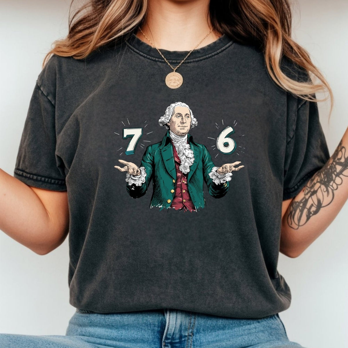 Six Seven Shirt – Vintage George Washington American product image 9