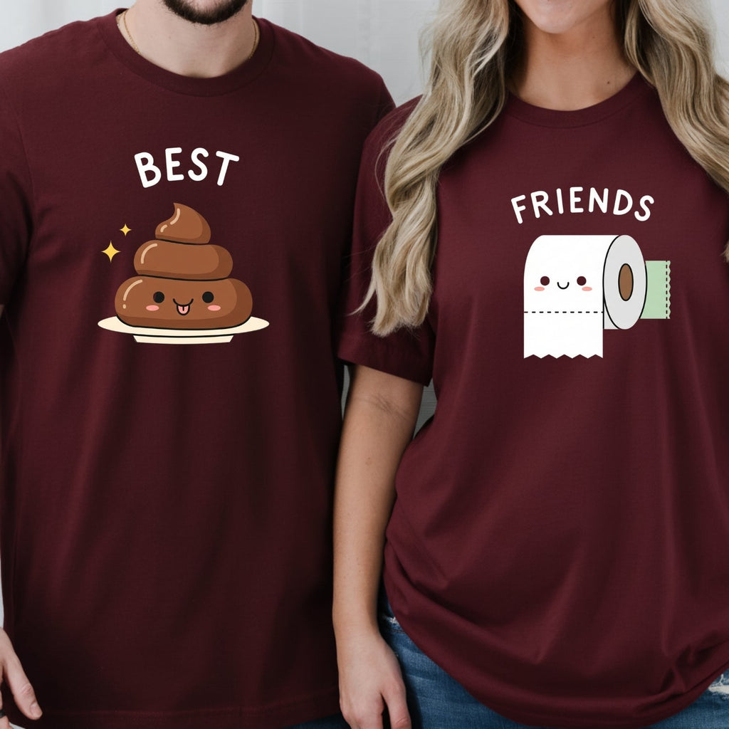 Best Friends Girl Poop Letter Matching T-Shirts For Besties product image 12