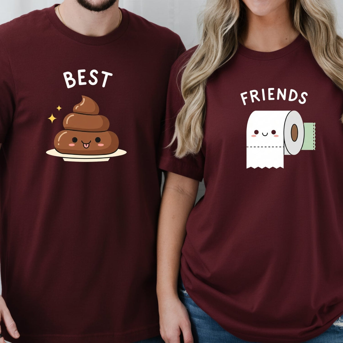 Best Friends Girl Poop Letter Matching T-Shirts For Besties product image 12