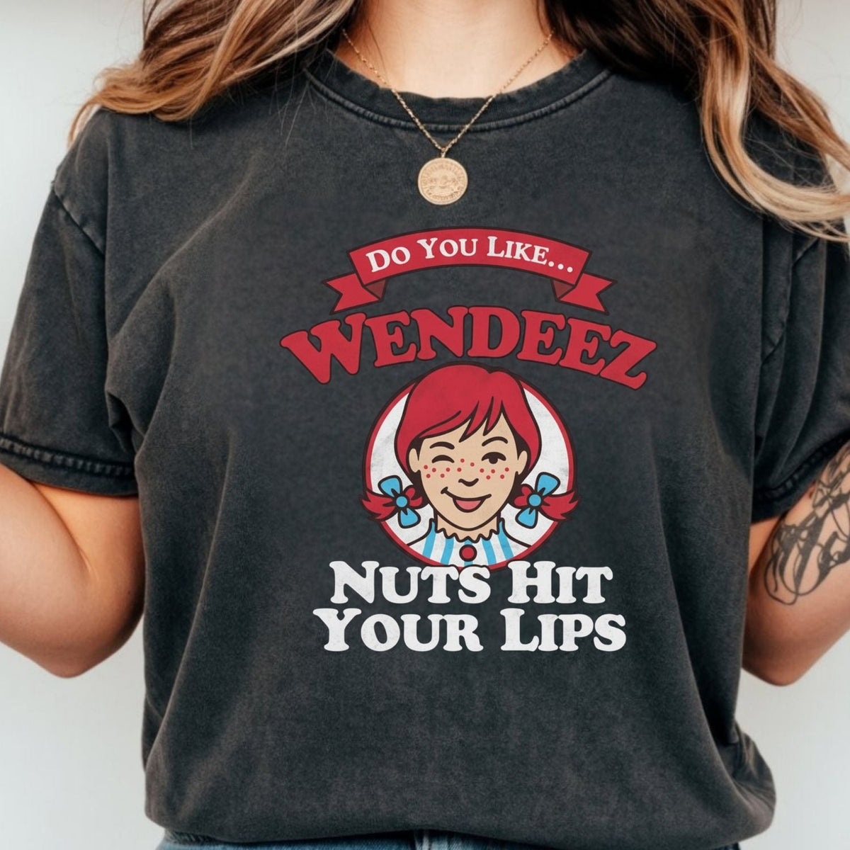 Wendeez Nuts Hit Your Lips Funny Retro Meme Shirt – Cheeky product image 13