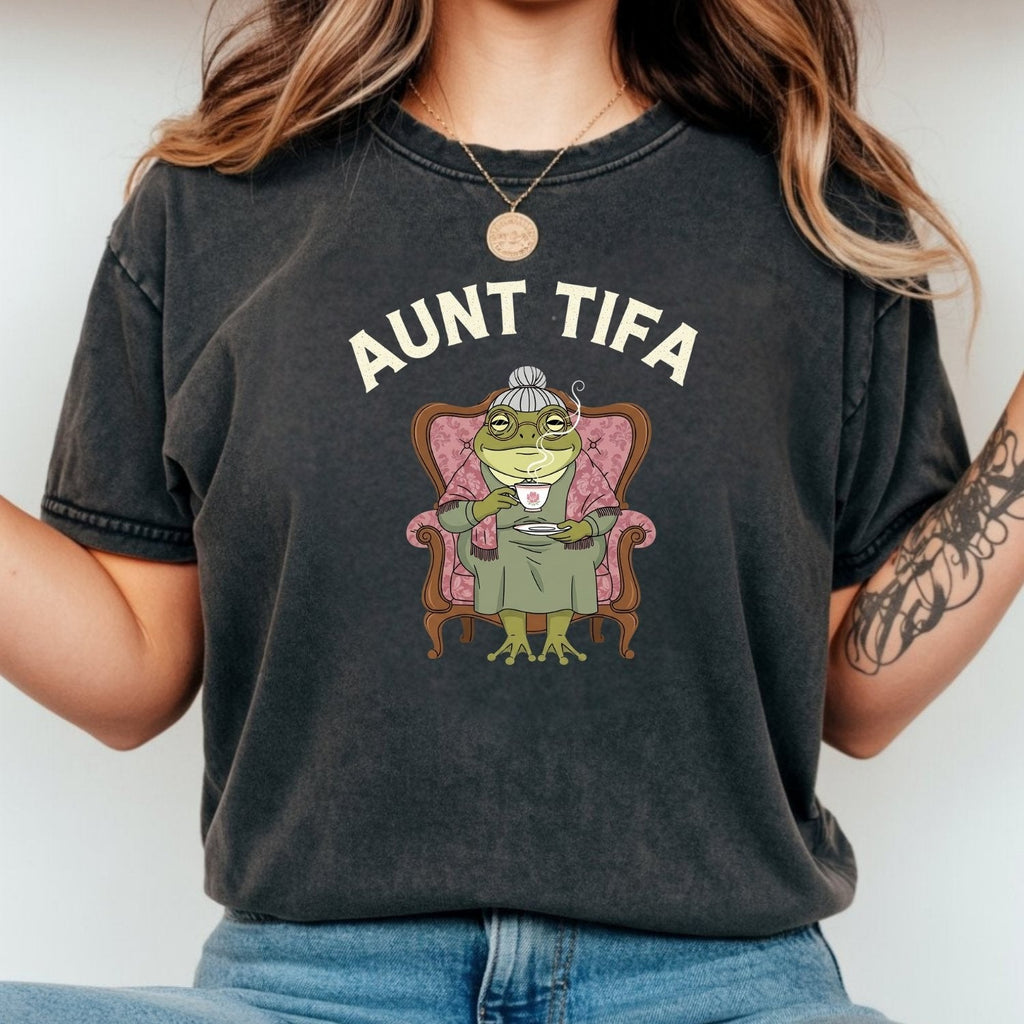 Aunt Tifa Graphic Tee – Funny Internet Meme Style T-Shirt product image 5