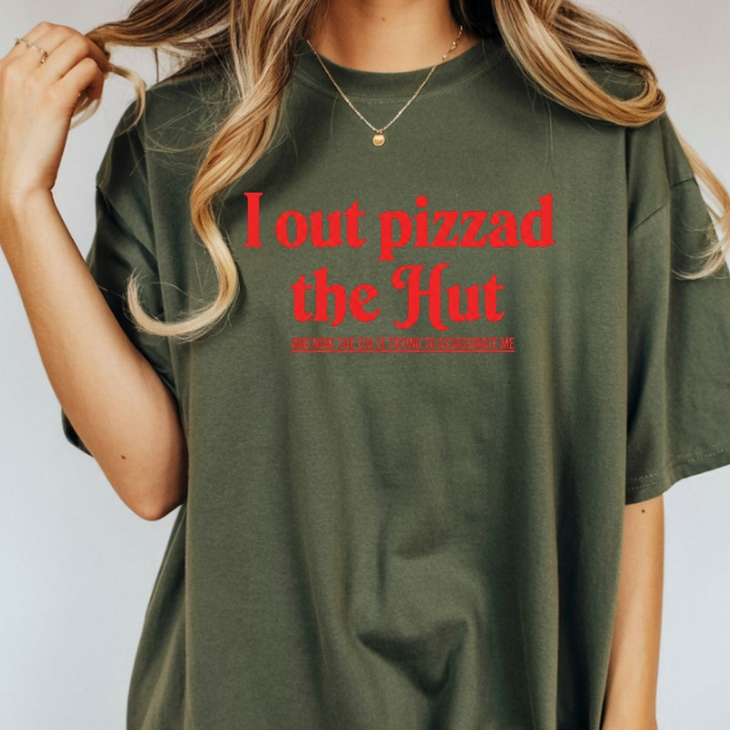 I Out Pizza the Hut CIA Meme Tee - Funny Internet Graphic product image 12