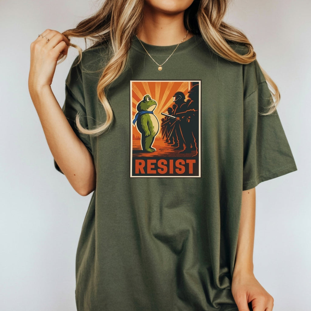Portland Frog Shirt – Funny Rebel Graphic Tee – No Kings in product image 11