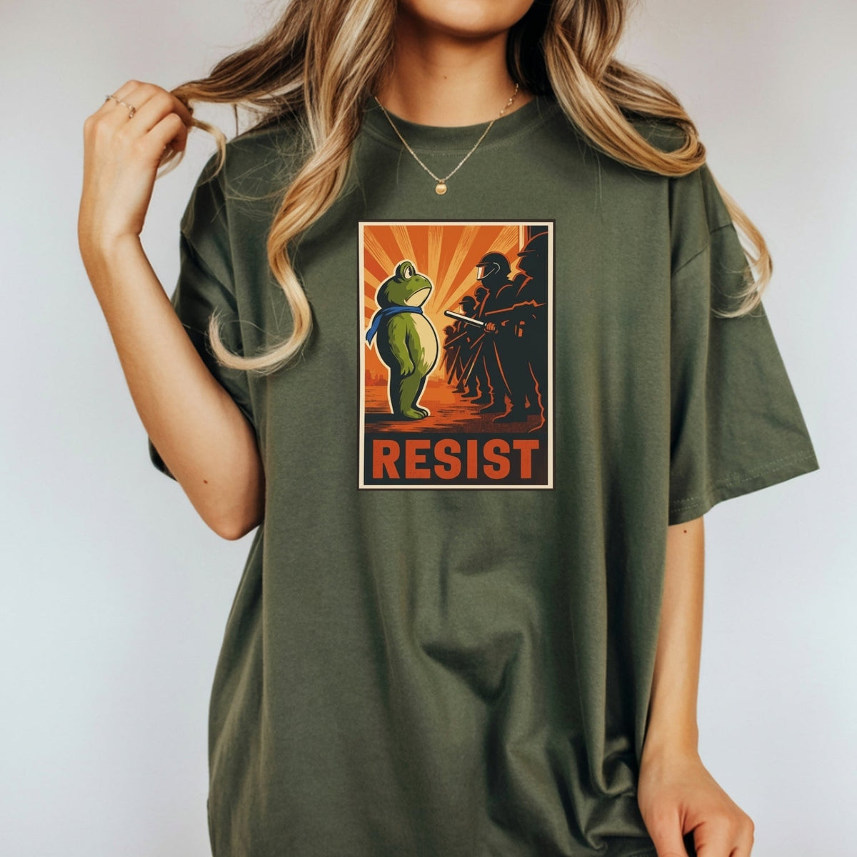 Portland Frog Shirt – Funny Rebel Graphic Tee – No Kings in product image 11