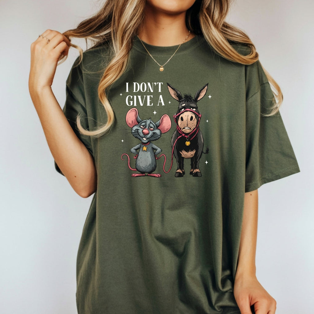 I Don’t Give a Rat’s Tail Shirt – Funny Sarcastic Donkey product image 13