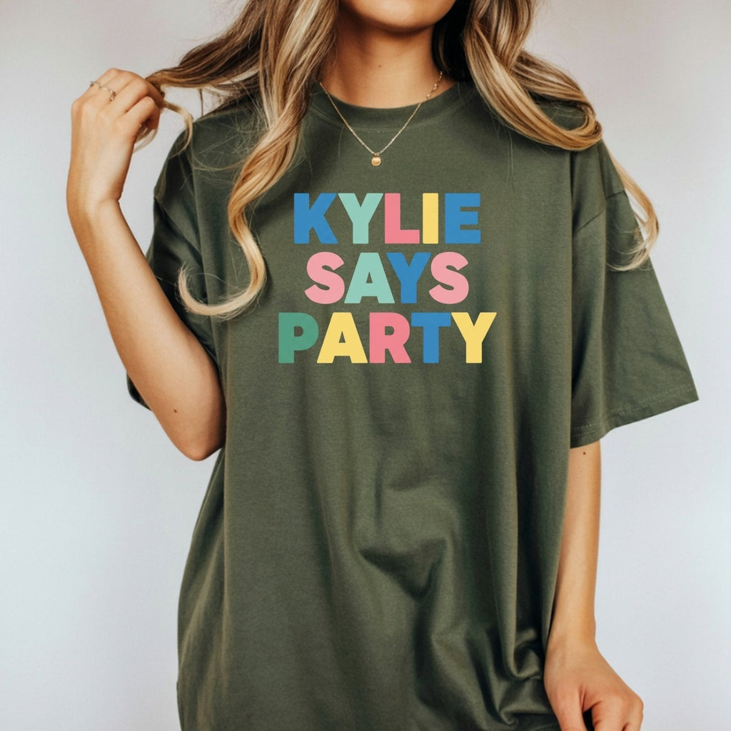 Kylie Says Party Shirt – Retro Disco Pop-Inspired Graphic product image 11