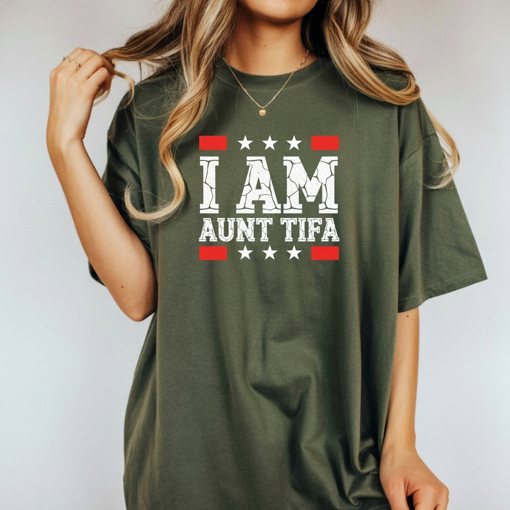 I Am Aunt Tifa Shirt – Funny Meme Graphic Tee for Aunts product image 6