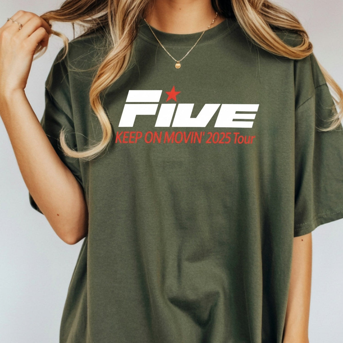 Vintage Five 90s Boyband T-Shirt – Retro Pop Tour-Inspired product image 11