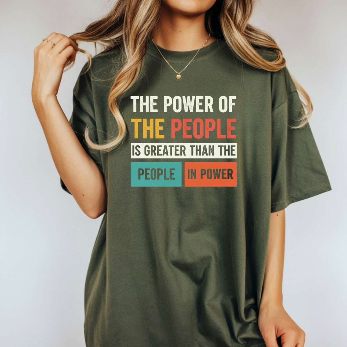 The Power of People T-Shirt – Retro Comfort Graphic Tee – product image 14
